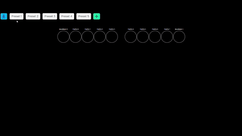 Preset lighting effects.